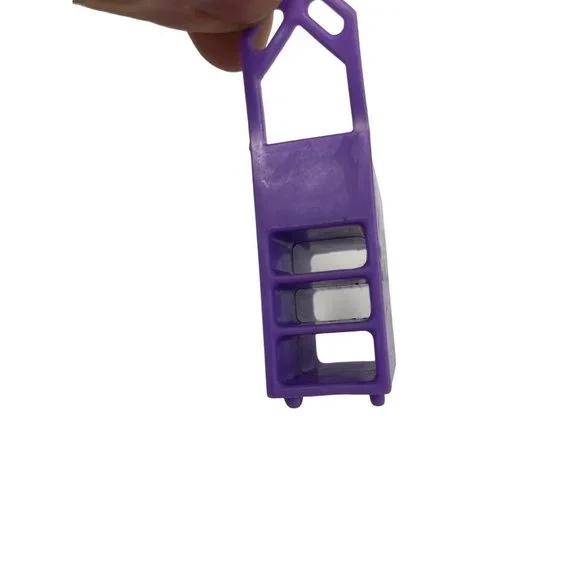 Mattel Polly Pocket Groovy Getaway Jet Plane Purple Cart - Picture 5 of 5